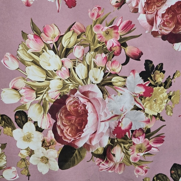 La Selva Women's Silk Floral  Maxi Dress  Slit Sides Strapy Sleeve Lightweight S - Picture 6 of 14